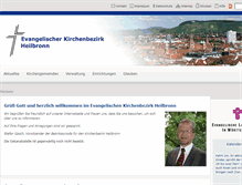 Tablet Screenshot of kirche-heilbronn.de